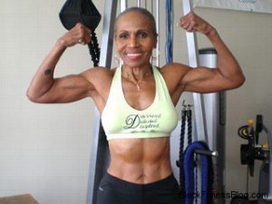 Ernestine Shepherd - world”s oldest bodybuilder at 75 years old.